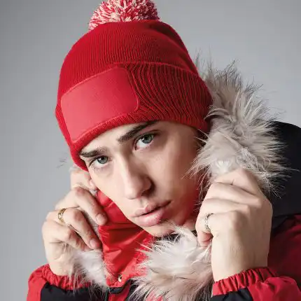 Snowstar Patch Beanie Hat