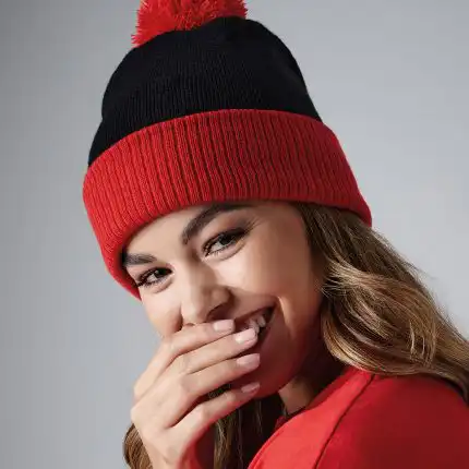 Snowstar Two-Tone Beanie Hat