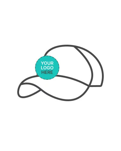 a black and white hat