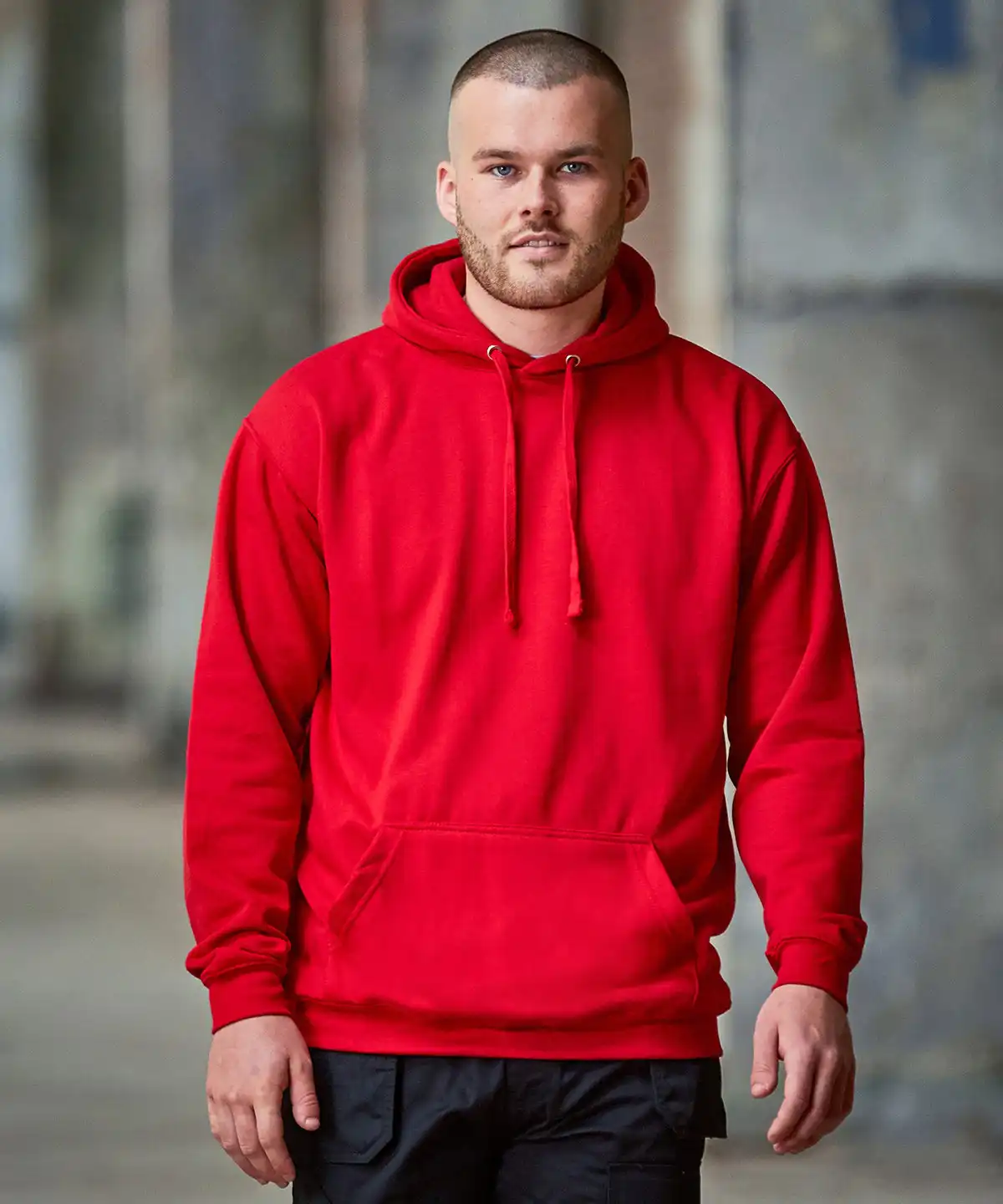 Pro Hoodie a man in a red sweatshirt