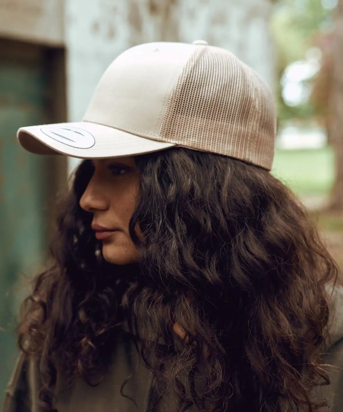 Retro Trucker Cap a woman wearing a hat