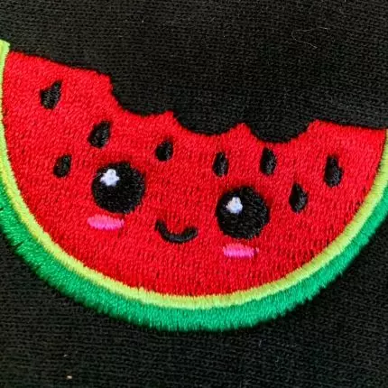 Embroidered watermelon