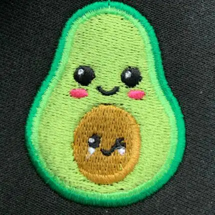 Embroidered Avocado