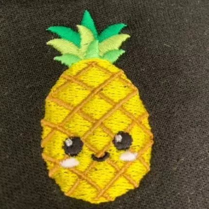 embroidered pineapple
