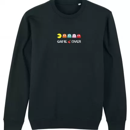 black sweatshirt on a white background