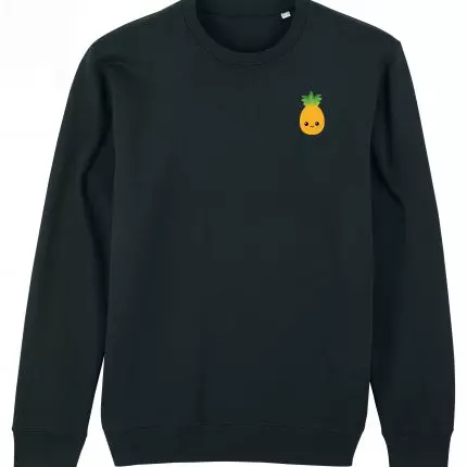 black sweatshirt on a white background