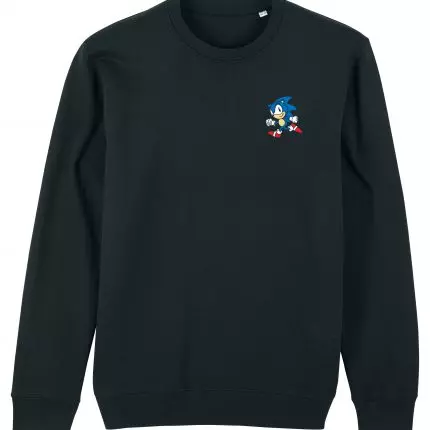 black sweatshirt on a white background