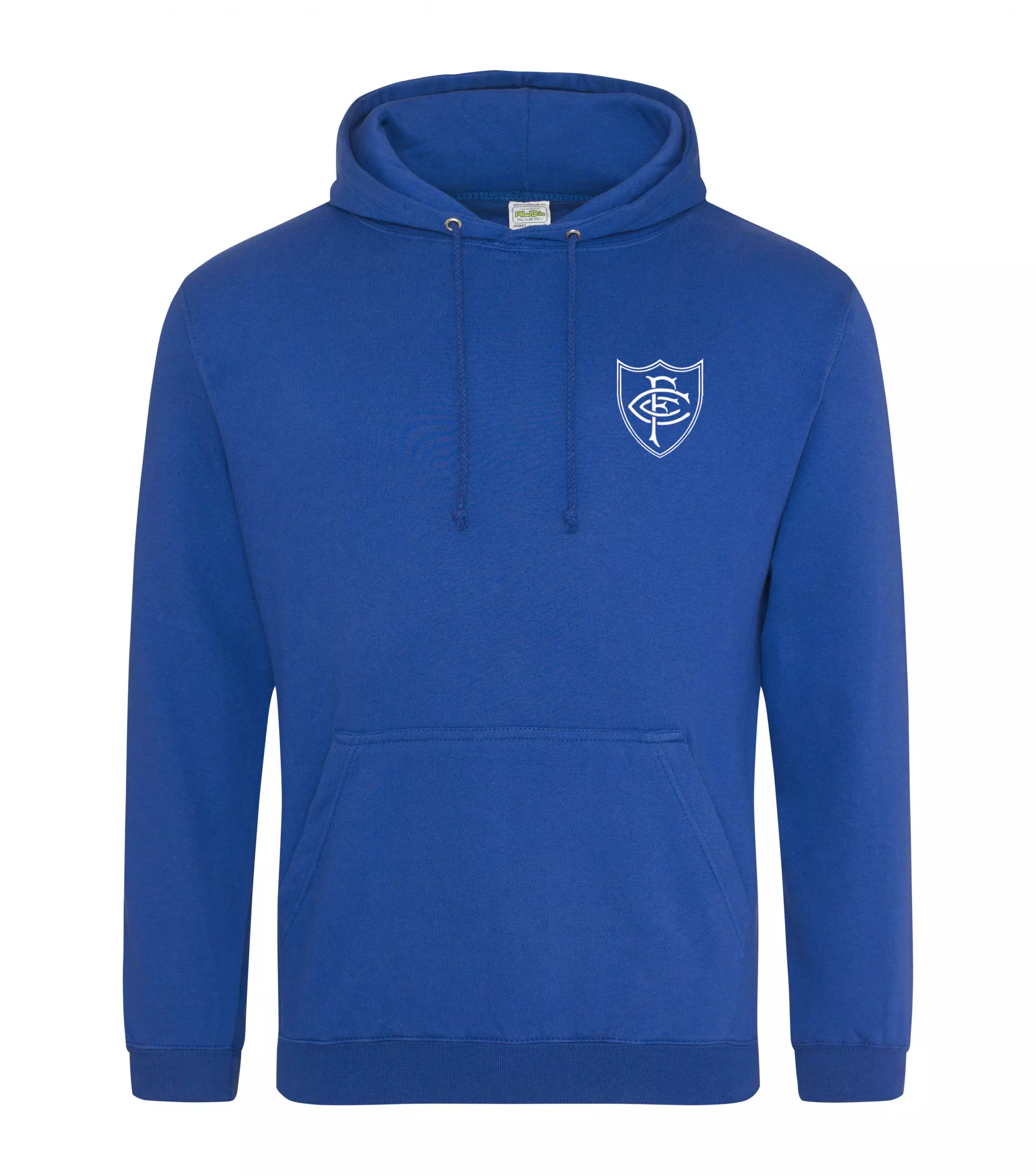 Chelsea blue hoodie on a white background