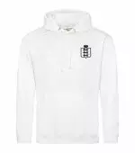 white hoodie on a white background