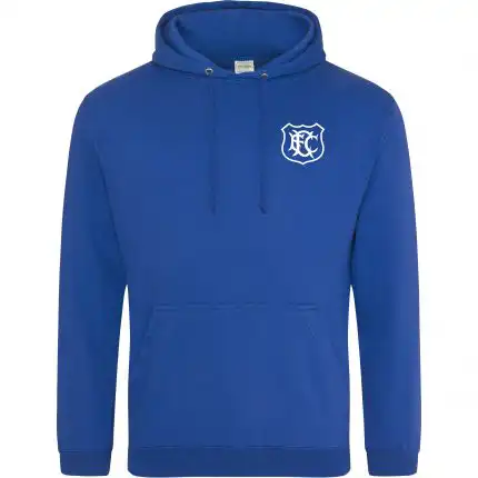 blue hoody on a white background