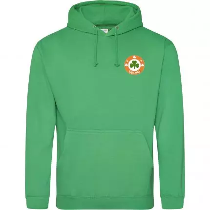 geen hoody on a white background