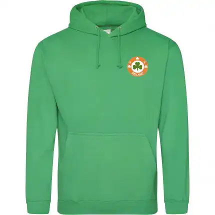 geen hoody on a white background