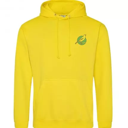 yellow hoodie
