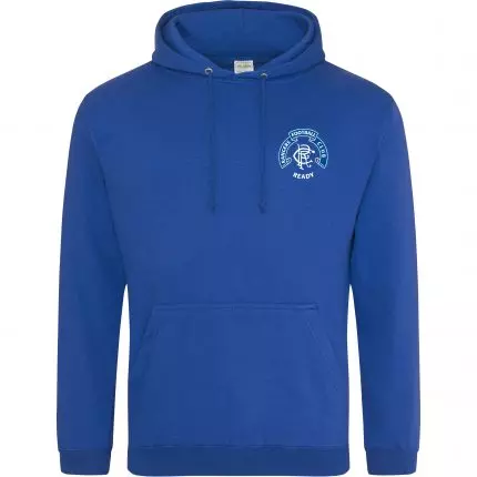 Blue embroidered hoody