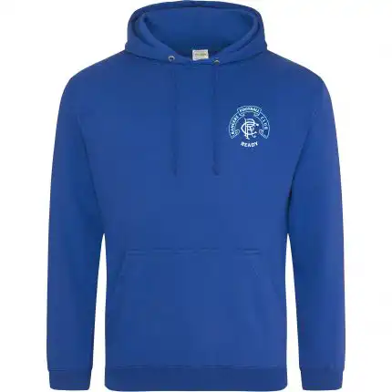 Blue embroidered hoody