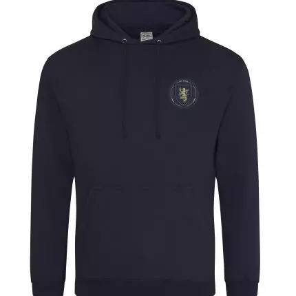navy hoody on a white background