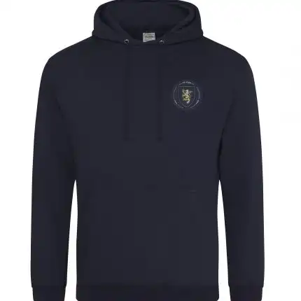 navy hoody on a white background