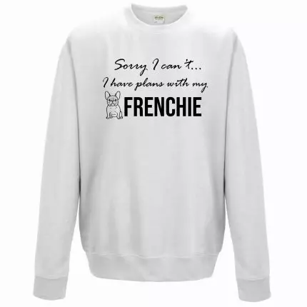 white sweatshirt on a white background