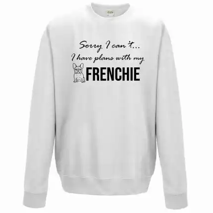 white sweatshirt on a white background
