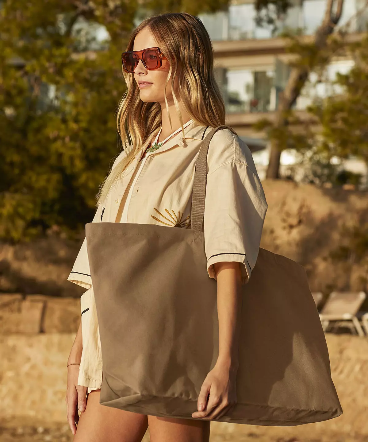 Oversized Canvas Tote Bag - Image 1